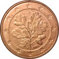 Германия 1 евроцент 2009 год (F)