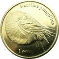 Французская Полинезия - остров Муреа 1 доллар 2018 год - Кальмар Наутилус Помпилиус