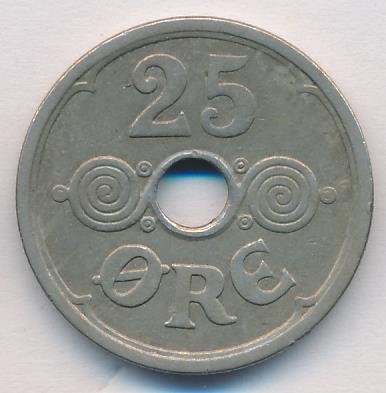Дания 25 эре 1932 год