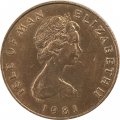 Остров Мэн 2 пенса 1981 год - Птица (отметка &quot;AB&quot; на реверсе)