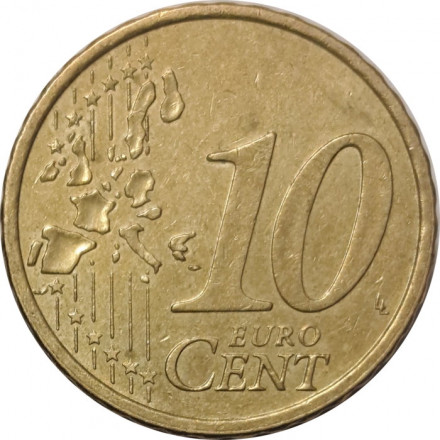 Финляндия 10 евроцентов 1999 год