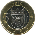 Финляндия 5 евро 2010 год - Исторические регионы Финляндии - Исконная Финляндия