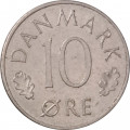 Дания 10 эре 1978 год