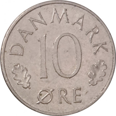 Дания 10 эре 1978 год