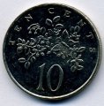 Ямайка 10 центов 1990 год