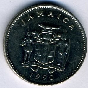 Ямайка 10 центов 1990 год
