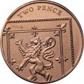 Великобритания 2 пенса 2012 год