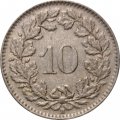 Швейцария 10 раппенов 1944 год