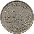 Франция 100 франков 1955 год (B)