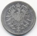 Германия 1 марка 1875 год (BB)