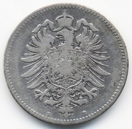 Германия 1 марка 1875 год (BB)