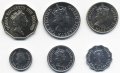 Набор из 6 монет Белиз 1991 - 2010 год