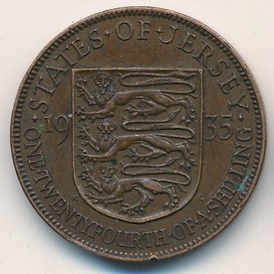 Джерси 1/24 шиллинга 1935 год