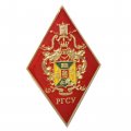 Нагрудный академический знак &quot;Российский государственный социальный университет (РГСУ)&quot;, красный