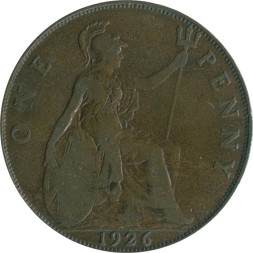 Великобритания 1 пенни 1926 год 