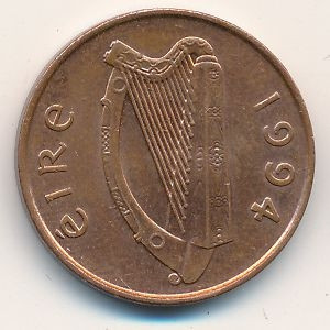 Ирландия 1 пенни 1994 год