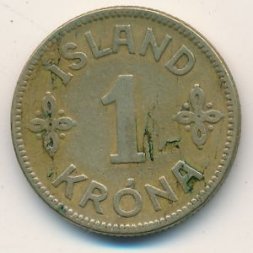 Исландия 1 крона 1925 год