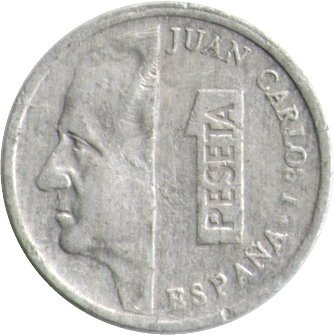 Испания 1 песета 1990 год - Король Хуан Карлос I
