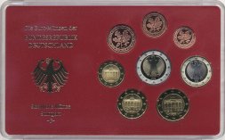 Евро серия Proof Германия 2002 год - Монетный двор «F» (8 монет)