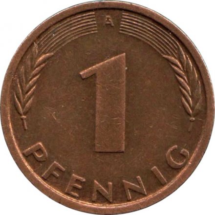 ФРГ 1 пфенниг 1994 год (A)