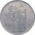 Италия 100 лир 1970 год - Минерва