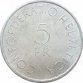 Швейцария 5 франков 1963 год - 100 лет Красному Кресту