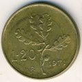 Италия 20 лир 1971 год