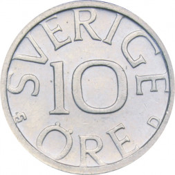 Швеция 10 эре 1989 год - Король Карл XVI Густав