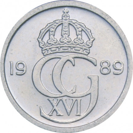 Швеция 10 эре 1989 год - Король Карл XVI Густав