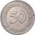 ФРГ 50 пфеннигов 1970 год (J)