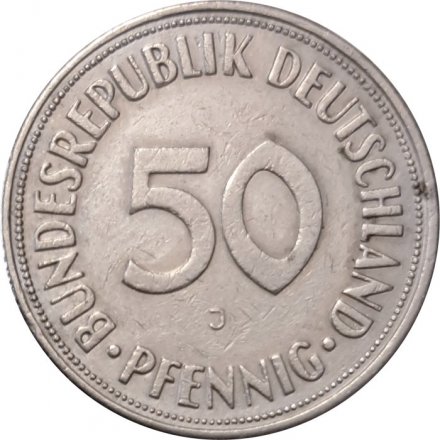 ФРГ 50 пфеннигов 1970 год (J)