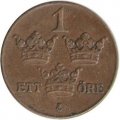 Швеция 1 эре 1940 год
