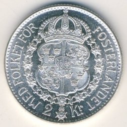 Швеция 2 кроны 1940 год