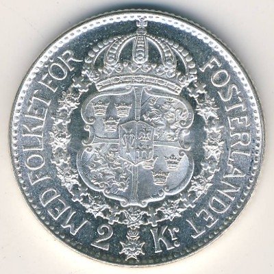 Швеция 2 кроны 1940 год
