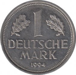 ФРГ 1 марка 1994 год (F)
