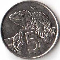 Новая Зеландия 5 центов 2000 год