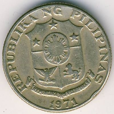 Филиппины 10 сентимо 1971 год