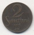 Латвия 2 сантима 1926 год