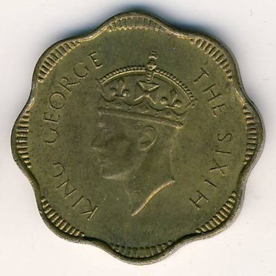 Цейлон 10 центов 1951 год