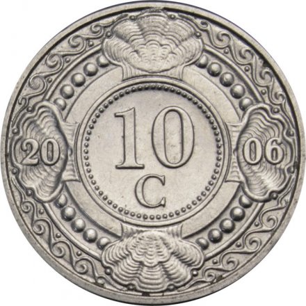 Антильские острова 10 центов 2006 год