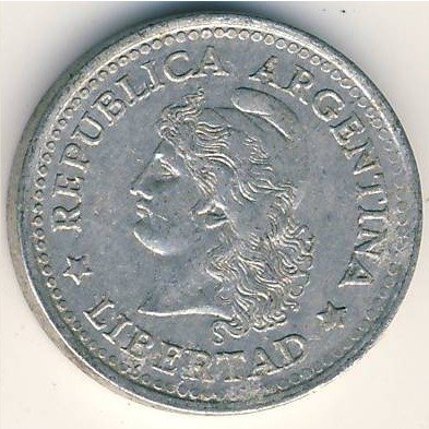 Аргентина 1 сентаво 1970 год