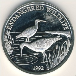 Монета Самоа 10 тала 1992 год