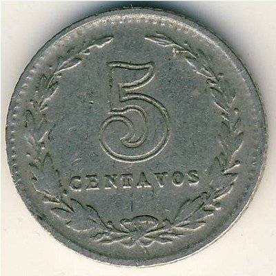 Аргентина 5 сентаво 1924 год