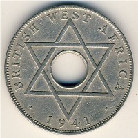 Британская Западная Африка 1/2 пенни 1941 год
