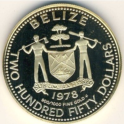 Белиз 250 долларов 1978 год