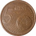 Португалия 5 евроцентов 2006 год - Королевская печать