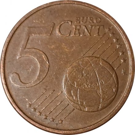 Португалия 5 евроцентов 2006 год - Королевская печать