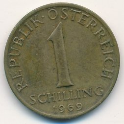 Австрия 1 шиллинг 1969 год