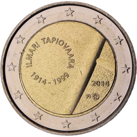 Финляндия 2 евро 2014 год - 100 лет со дня рождения Илмари Тапиоваара