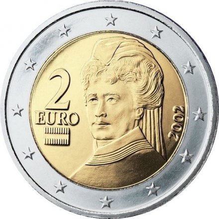 Австрия 2 евро 2013 год - Берта фон Зутнер
